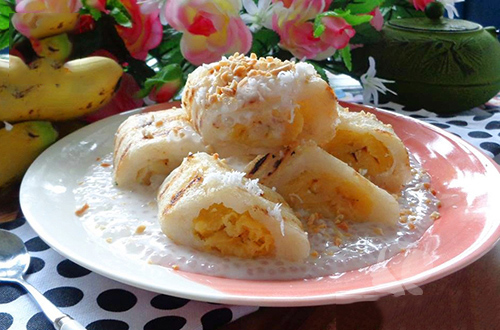 Bánh chuối nếp dừa