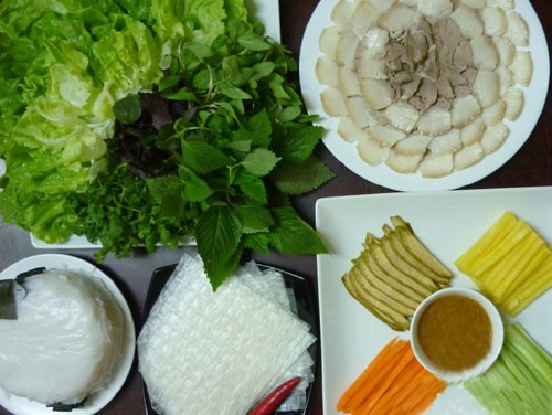 nguyên liệu làm bánh đa cuốn ngon tại nhà